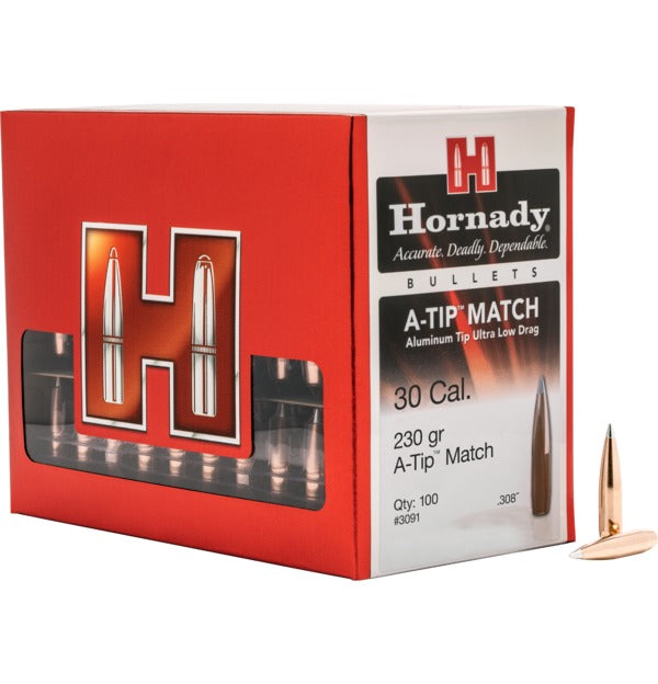 Hornady 30 Cal .308 230gr A-TIP Match 100pk