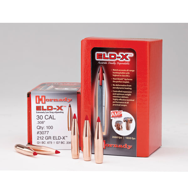 Hornady 30 Cal .308 200gr ELD-X