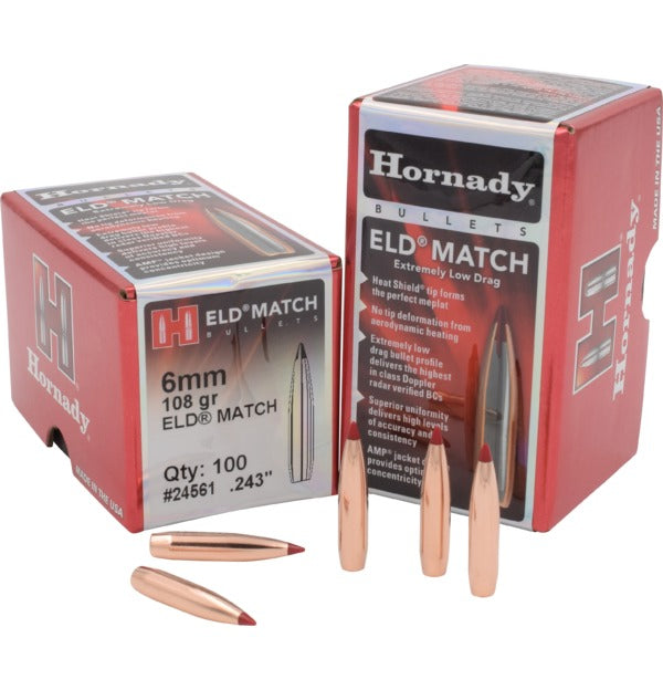 Hornady 6mm .243 108gr Eld Match -2700pk