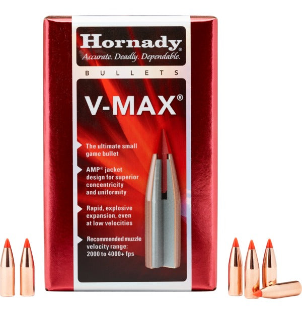 Hornady 6mm .243 87gr V-Max 100Pk