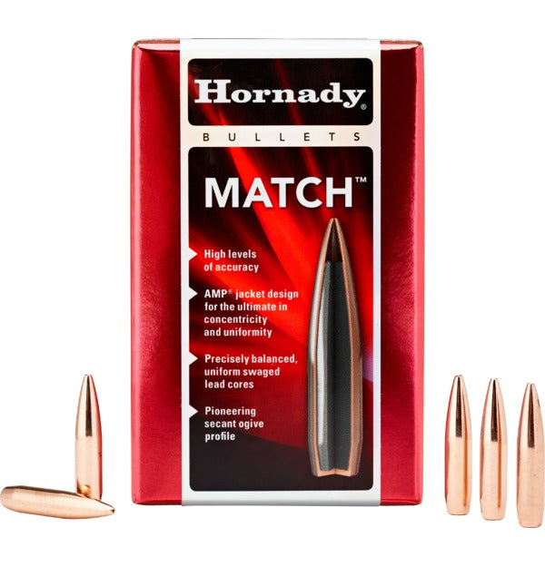 Hornady 30 Cal .308 168gr BTHP Match