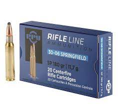 PPU 30-06 Sprg 150gr SP 20pk