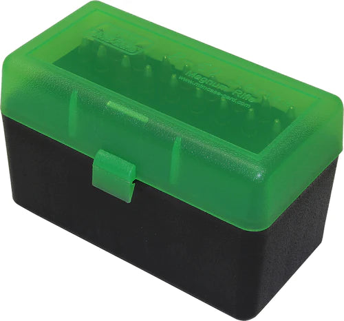 MTM RM-50 - Ammo Box 50 Round Flip-Top 243 308 Win 220 Swift -Green