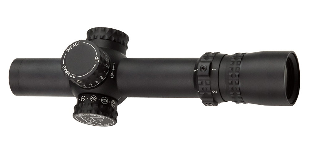 Nightforce NX8 FC-Mil 1-8x24mm F1 ZeroStop .2 Mil-Radian PTL