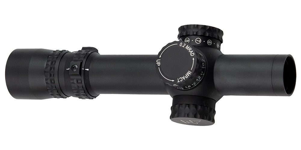 Nightforce NX8 FC-Mil 1-8x24mm F1 ZeroStop .2 Mil-Radian PTL