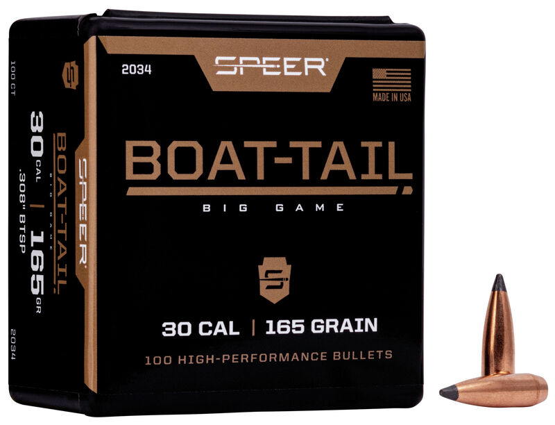 SPEER 308 165GR BOAT TAIL 100PK