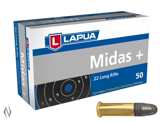 LAPUA 22LR 40GR MIDAS PLUS 1073FPS • Pack 50