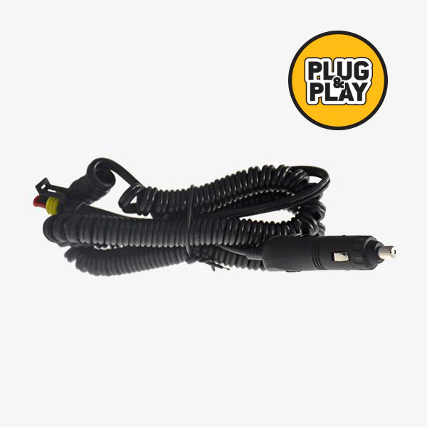 Lightforce 4.3m Coil Cord with CIG Plug, Plug and Play