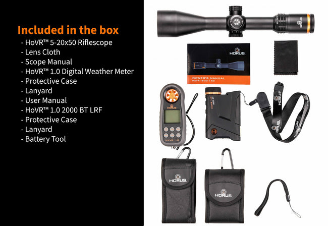 Horus Kit, Weather Meter, LRF, 5-20x50 F1 TREMOR3 Horus Scope