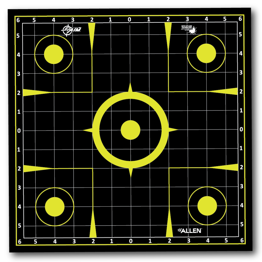 ALLEN EZ AIM PULL N SHOOT SPLASH 12X12 SIGHT GRID TARGET ROLL 8PK