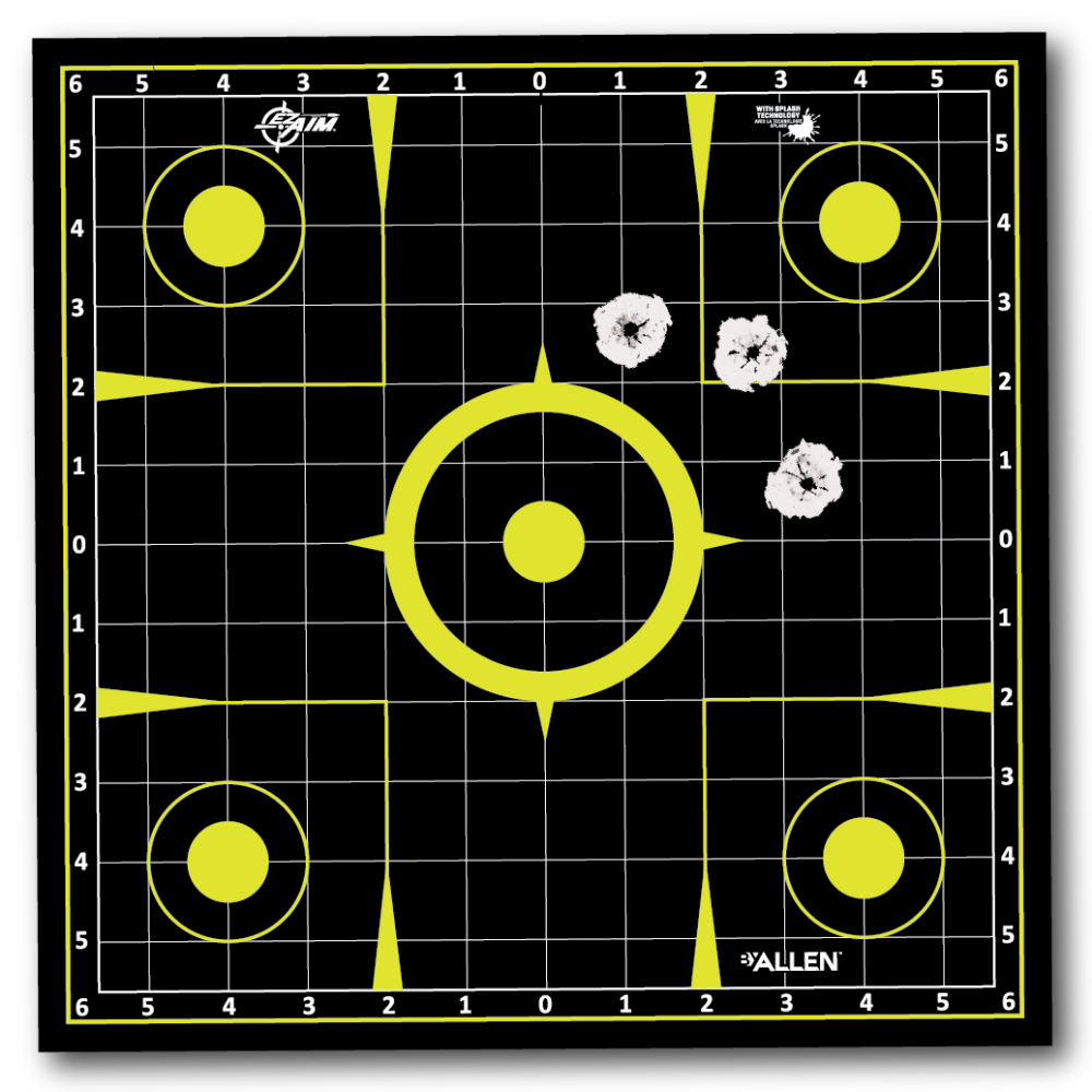 ALLEN EZ AIM PULL N SHOOT SPLASH 12X12 SIGHT GRID TARGET ROLL 8PK