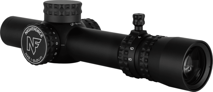 NIGHTFORCE NX8 1-8X24MM F1-CAP E/W-.2MR-PTL-FC-DMX
