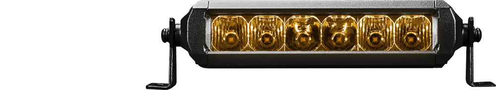 LIGHTFORCE VIPER 6 INCH SINGLE ROW AMBER LED LIGHT BAR
