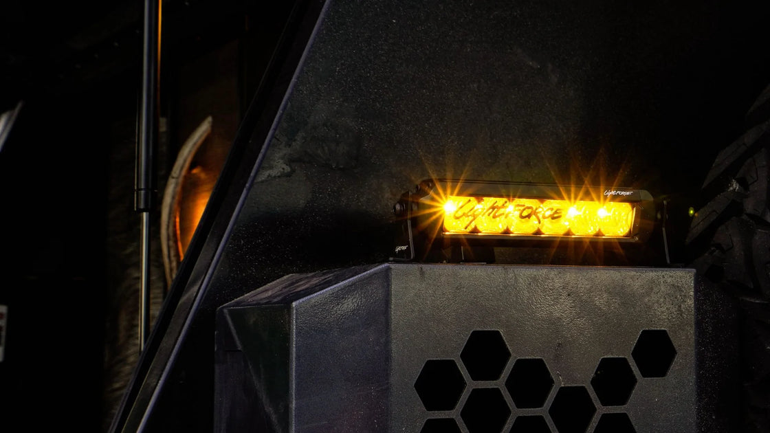 LIGHTFORCE VIPER 6 INCH SINGLE ROW AMBER LED LIGHT BAR