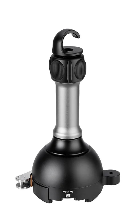 LEOFOTO YB-75LC LONG HANDLE 75MM LEVELLING BASE WITH HOOK -174MM- AND LEVER RELEASE ARCA SWISS CLAMP