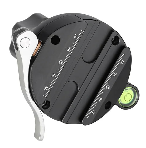 LEOFOTO YB-75LC LONG HANDLE 75MM LEVELLING BASE WITH HOOK -174MM- AND LEVER RELEASE ARCA SWISS CLAMP