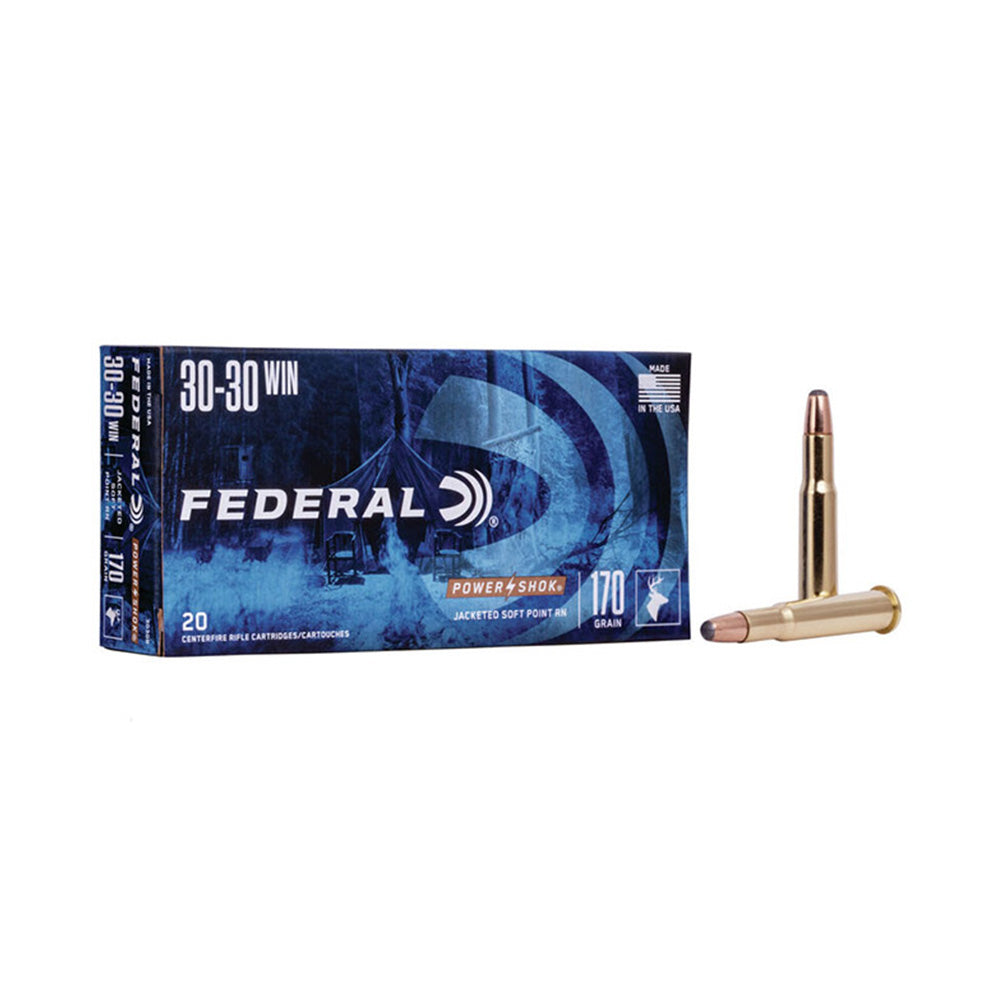 Federal 30-30 Win 170gr JSP RN Power-Shok 20 Pack Centrefire Ammunition