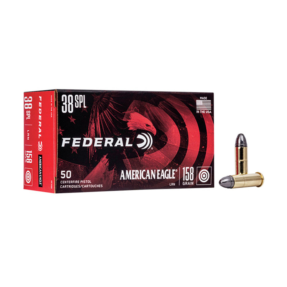 Federal American Eagle 38 Special 158gr LRN 50 Pack Handgun Ammunition