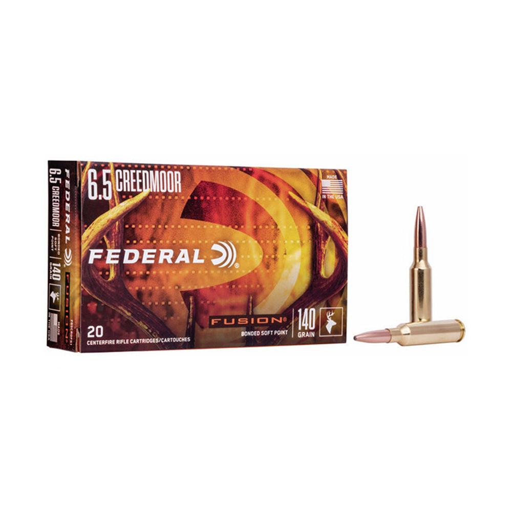 Federal Fusion 6.5 Creedmoor 140gr 20 Pack Centerfire Ammunition