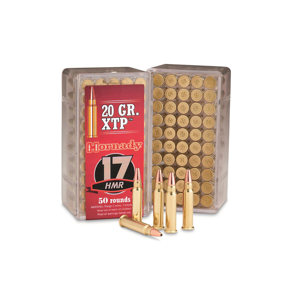 Hornady 17 HMR 20gr HP/XTP 50 Pack Ammunition