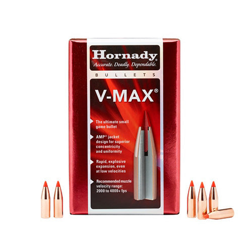 Hornady 22 Cal .224 50gr V-Max 100 Pack Box