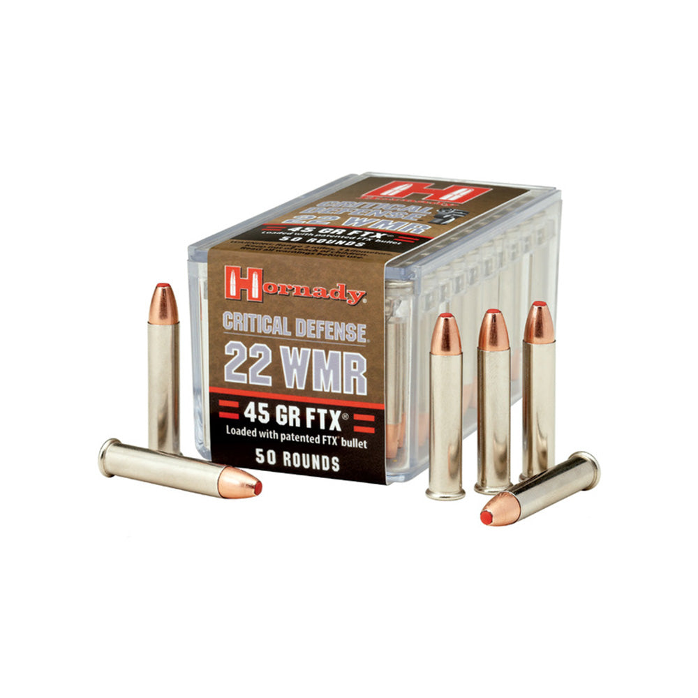 Hornady 22 WMR 45gr FTX CD 50 Pack Ammunition