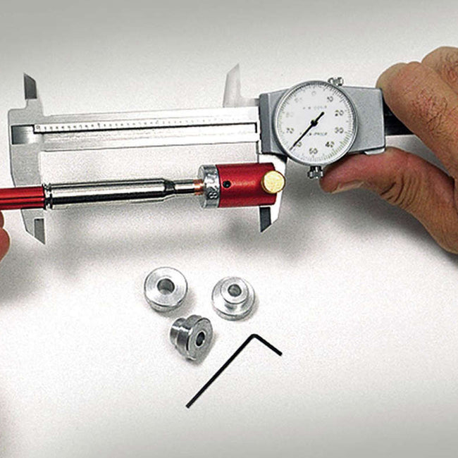 Hornady Lock-N-Load Comparator Set Body and 14 Insert Set  Working View