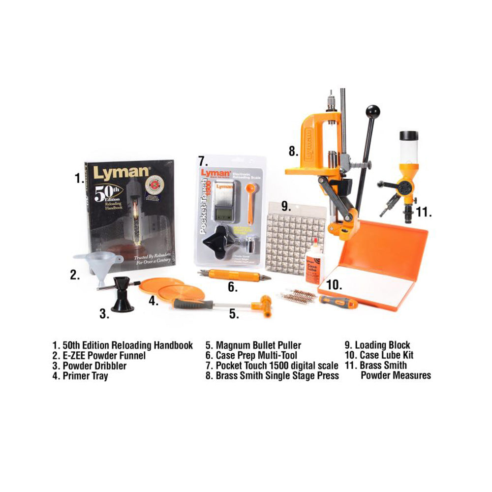LYMAN BRASS SMITH VICTORY PRESS RELOADING KIT