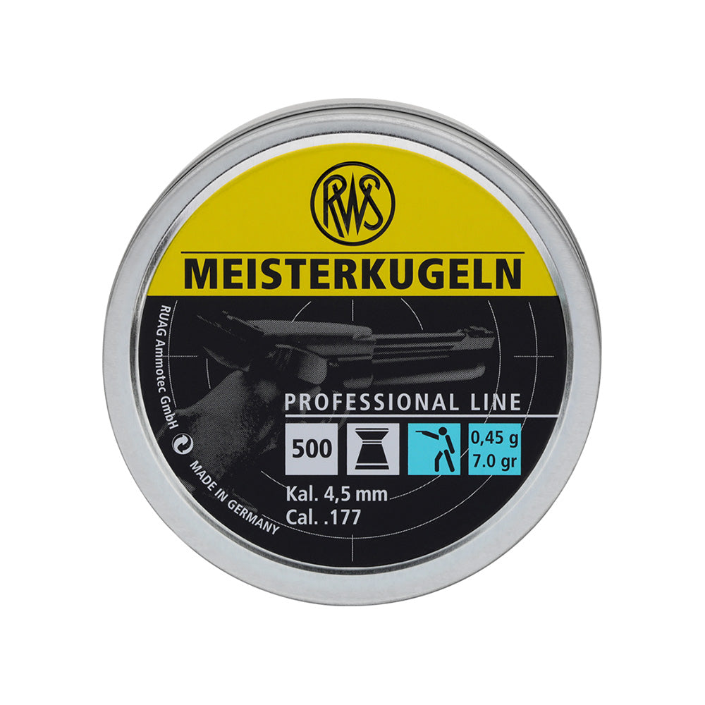 RWS Pellets Meisterkugeln .177 0.45G (Head 4.49) Pistol x 500 Air Ammunition