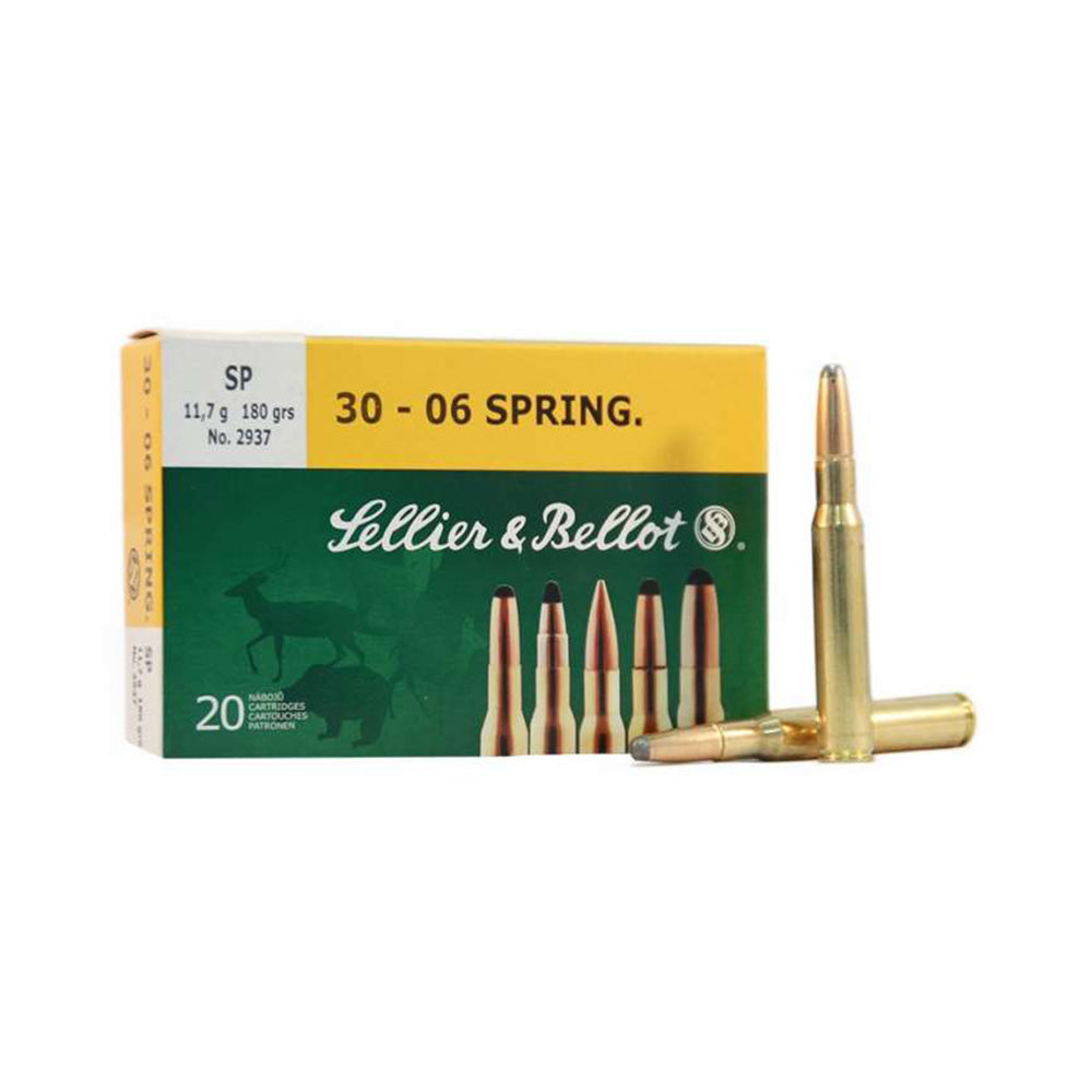 Sellier & Bellot 30-06 Sprg 180gr SP 20 Pack Centerfire Ammunition
