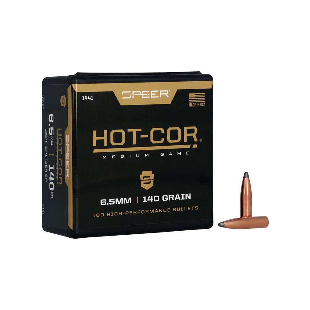 Speer 6.5mm 140gr Spitzer SP 100 Pack
