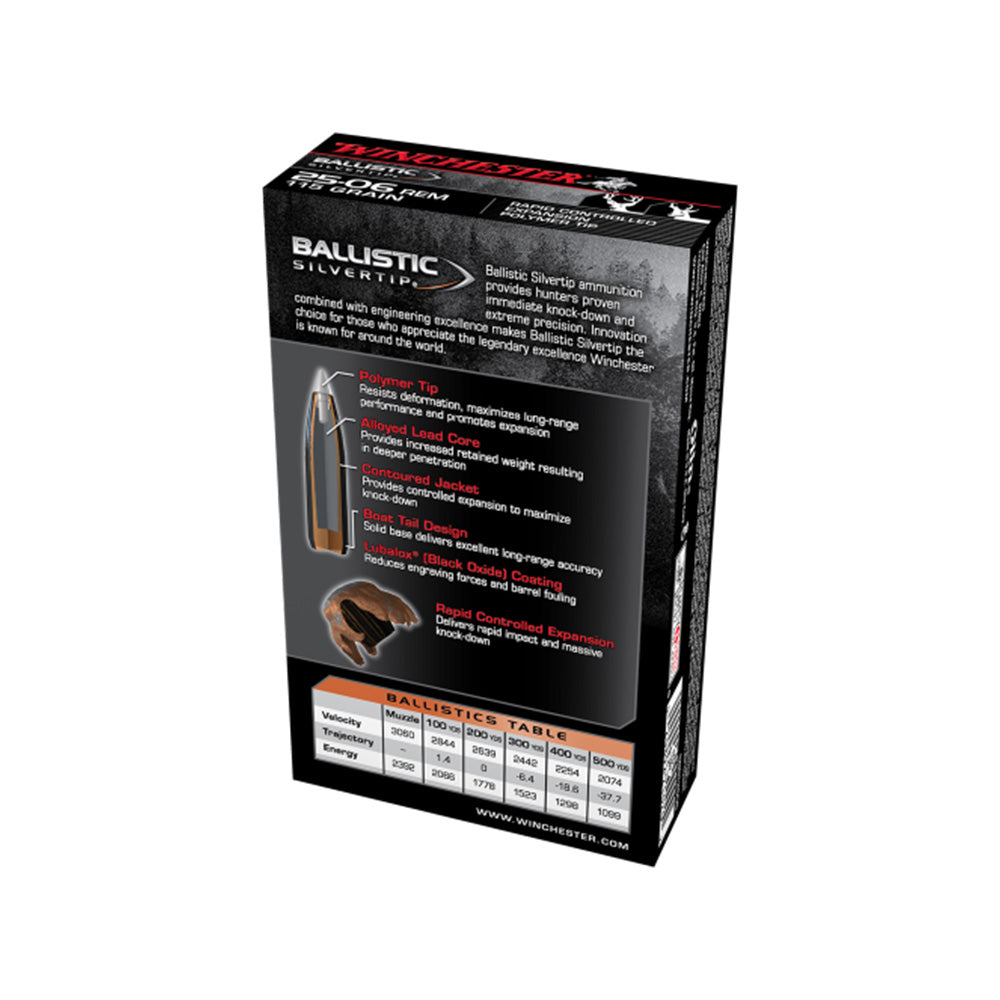 Winchester Ballistic ST 25-06 Rem 115gr 20pk