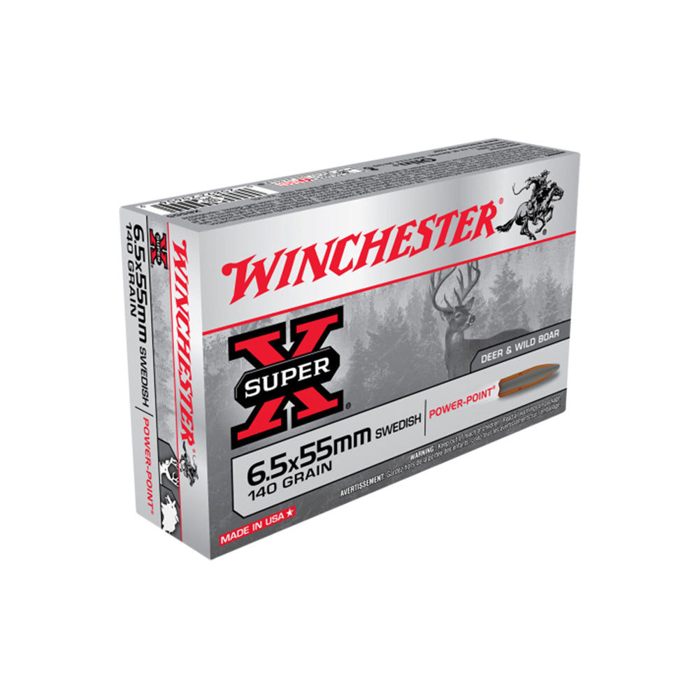 Winchester Super X 6.5x55 Swedish 140gr SP 20 Pack Centerfire Ammunition