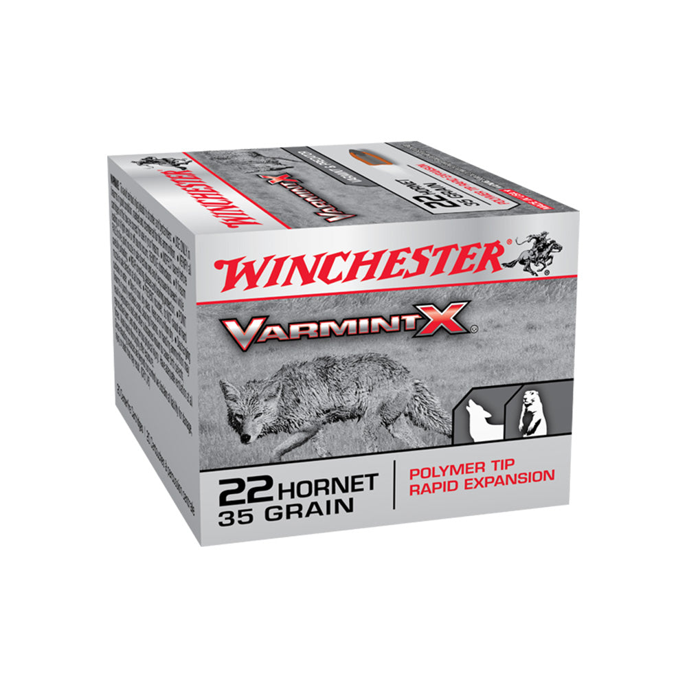 Winchester Varmint X 22 Hornet 35gr PT 20 Pack Centerfire Ammunition